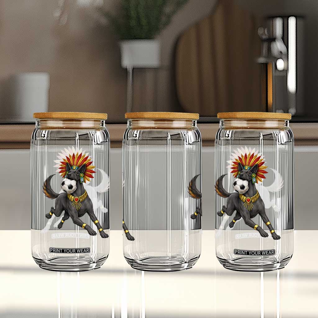Xolo Dog Soccer Aztec Mexican Fan Gift Glass Can TS12 Print Your Wear