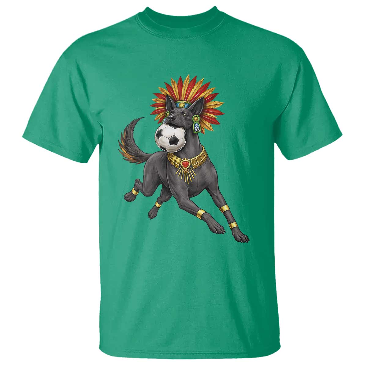 Xolo Dog Soccer Aztec Mexican Fan Gift T Shirt TS12 Irish Green Print Your Wear