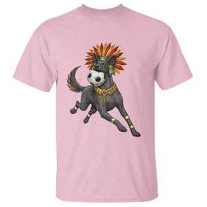 Xolo Dog Soccer Aztec Mexican Fan Gift T Shirt TS12 Light Pink Print Your Wear