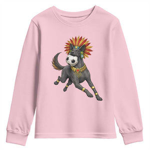 Xolo Dog Soccer Aztec Mexican Fan Gift Youth Sweatshirt TS12 Light Pink Print Your Wear