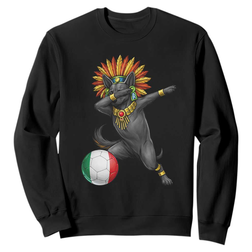 Aztec Xolo Dog Soccer Sweatshirt Mexican Heritage Fan Gift TS12 Black Print Your Wear