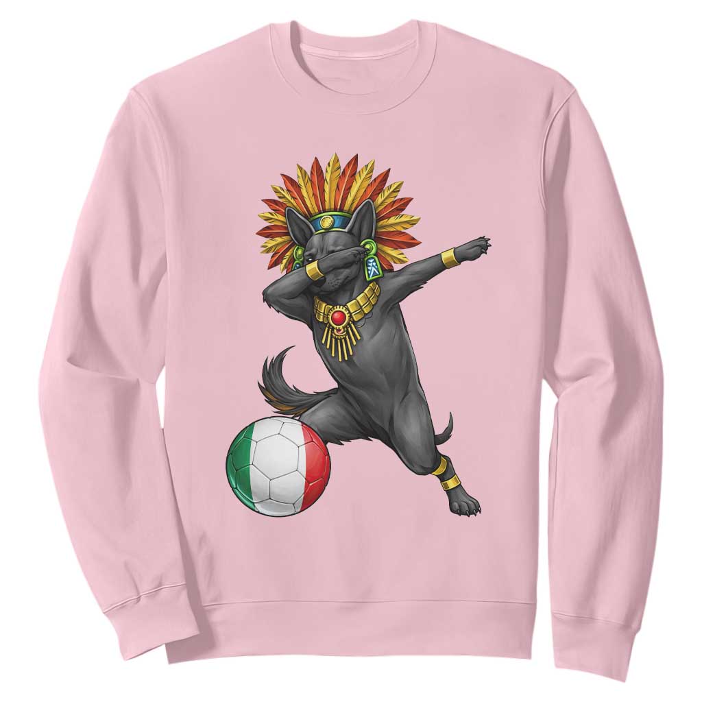 Aztec Xolo Dog Soccer Sweatshirt Mexican Heritage Fan Gift TS12 Light Pink Print Your Wear