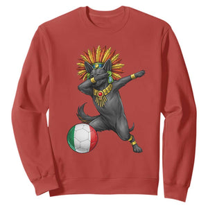 Aztec Xolo Dog Soccer Sweatshirt Mexican Heritage Fan Gift TS12 Red Print Your Wear