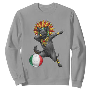 Aztec Xolo Dog Soccer Sweatshirt Mexican Heritage Fan Gift TS12 Sport Gray Print Your Wear