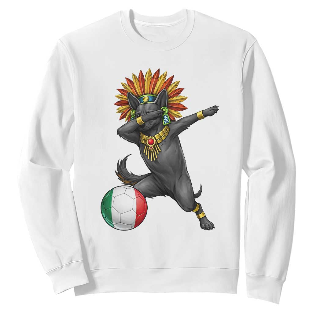 Aztec Xolo Dog Soccer Sweatshirt Mexican Heritage Fan Gift TS12 White Print Your Wear