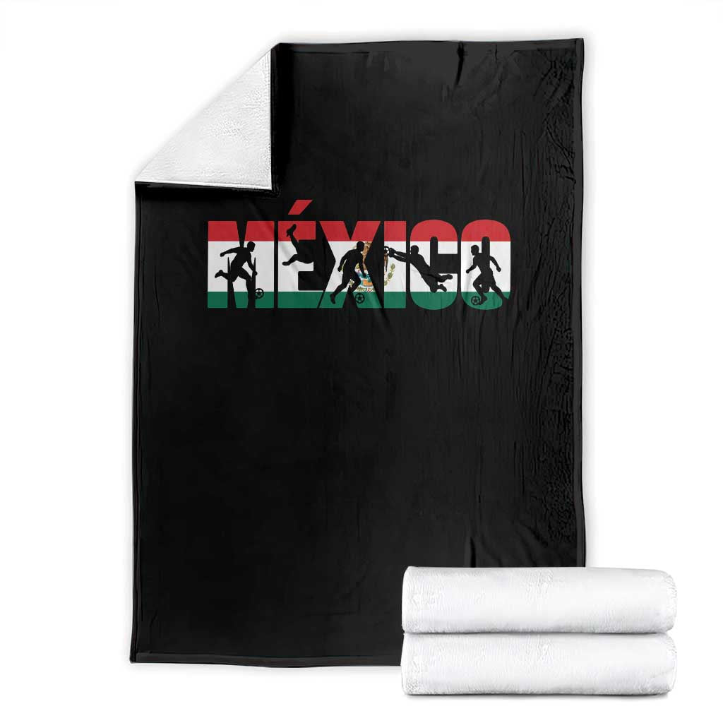 Mexico Soccer Lover Throw Blanket World Football Fan Gift TS12 Black Print Your Wear