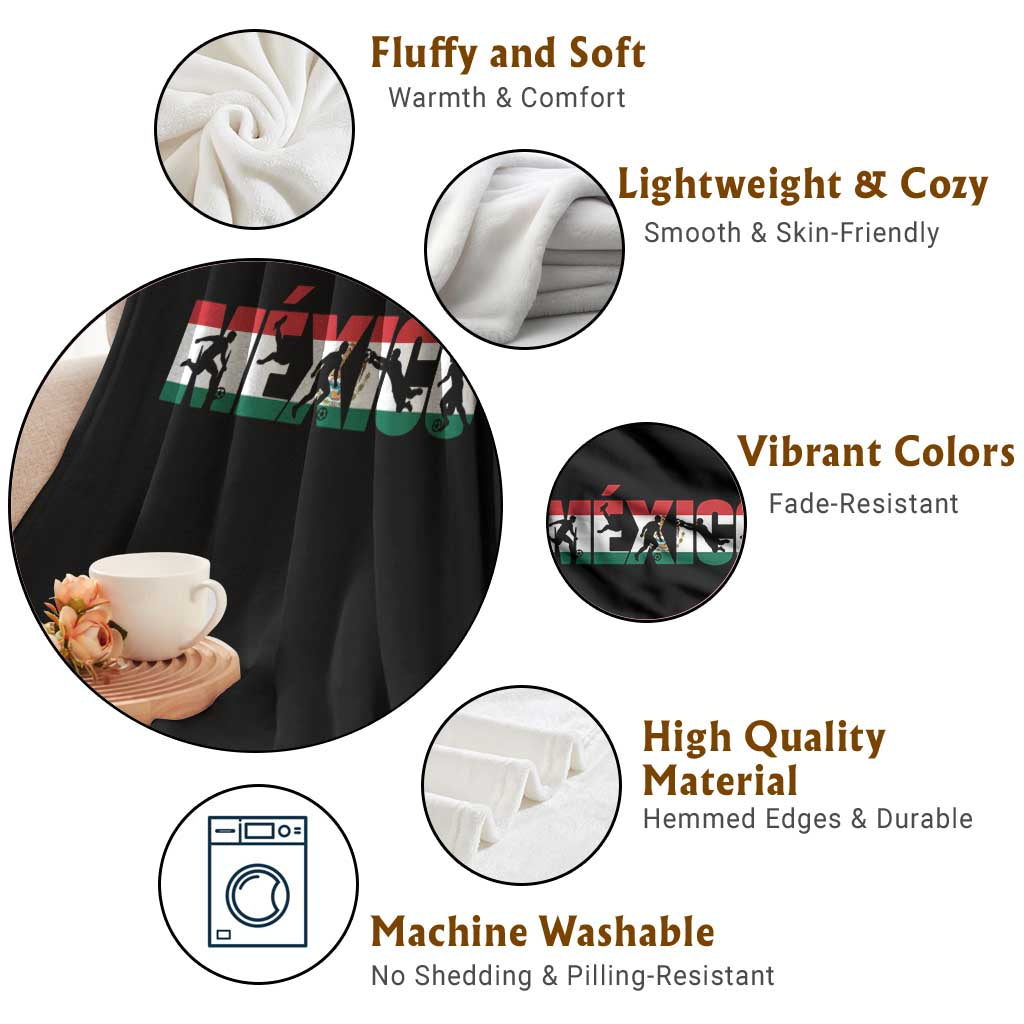 Mexico Soccer Lover Throw Blanket World Football Fan Gift TS12 Print Your Wear