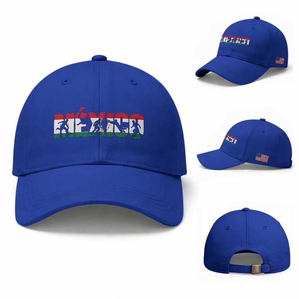 Mexico Soccer Lover Baseball Cap World Football Fan Gift TS12 Baseball Cap Universal Fit Royal Blue Print Your Wear