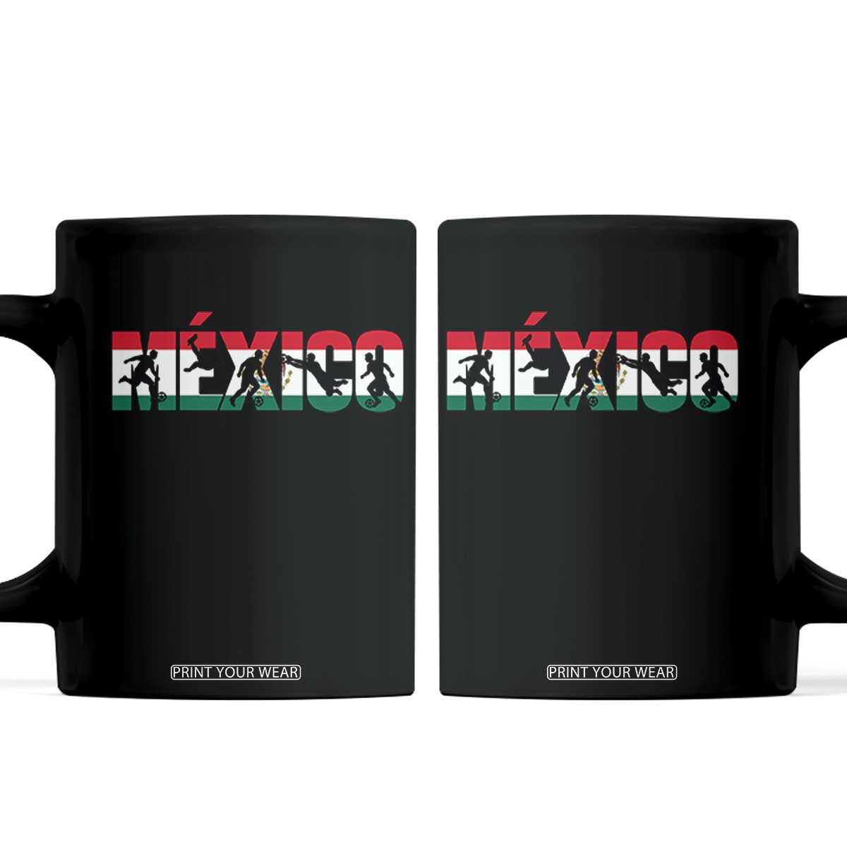 Mexico Soccer Lover Coffee Mug World Football Fan Gift TS12 Black Print Your Wear