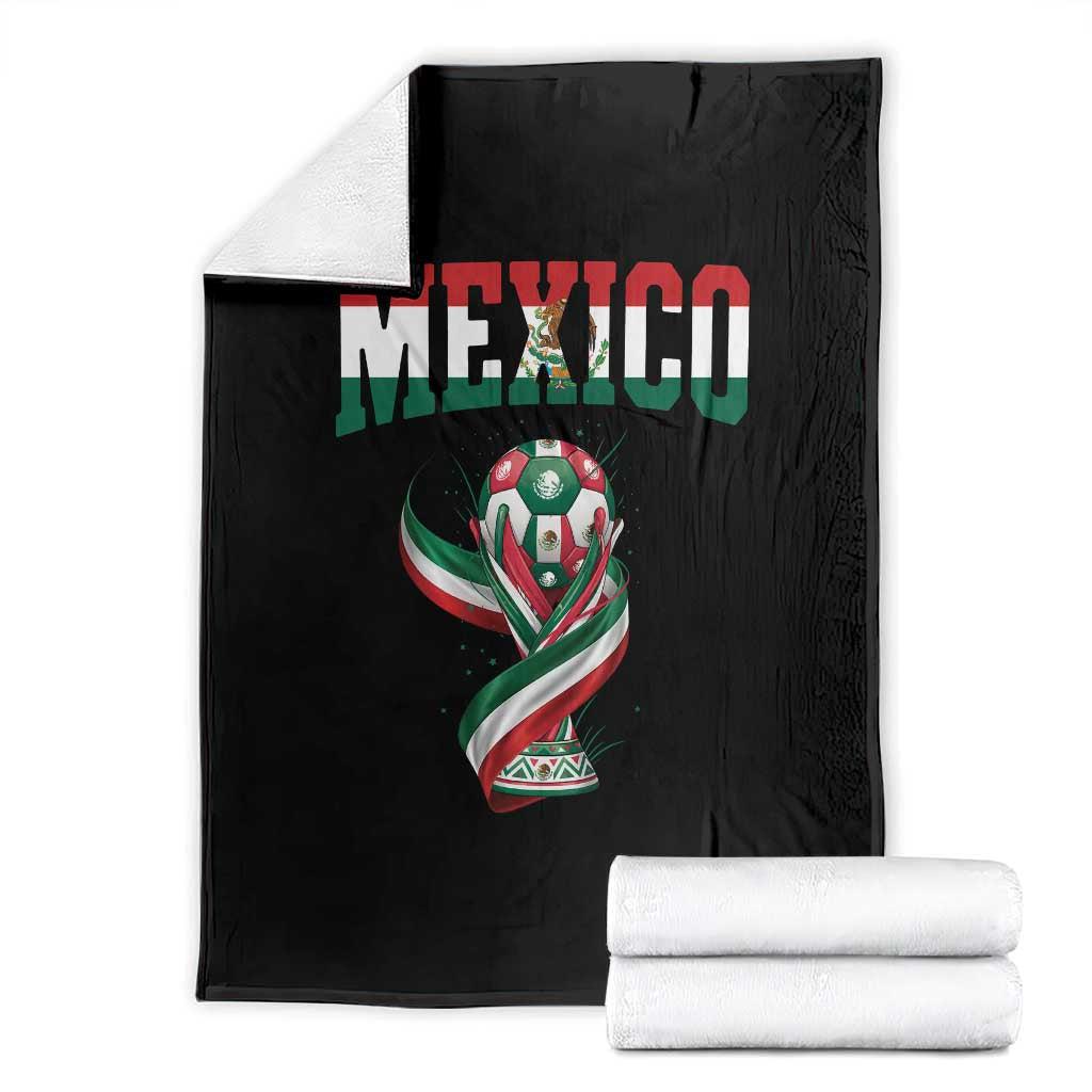 Mexico National Soccer Lover Throw Blanket Proud Mexican Fan Gift TS12 Black Print Your Wear