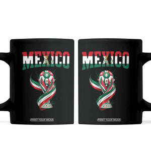 Mexico National Soccer Lover Coffee Mug Proud Mexican Fan Gift TS12 Black Print Your Wear