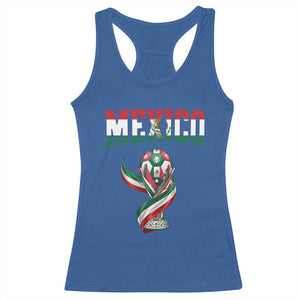 Mexico National Soccer Lover Racerback Tank Top Proud Mexican Fan Gift TS12 Royal Blue Print Your Wear