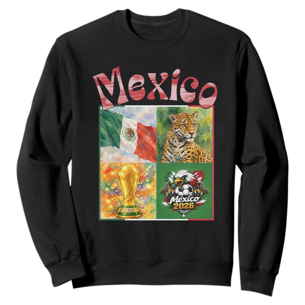 Mexico National Soccer Lover Sweatshirt Patriotic Mexican Fan Gift TS12 Black Print Your Wear