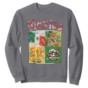Mexico National Soccer Lover Sweatshirt Patriotic Mexican Fan Gift TS12 Charcoal Print Your Wear