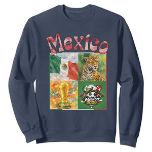 Mexico National Soccer Lover Sweatshirt Patriotic Mexican Fan Gift TS12 Navy Print Your Wear