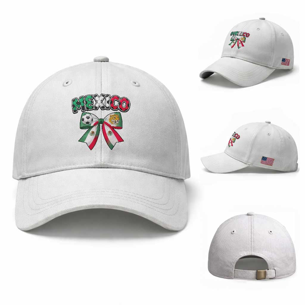 Mexico National Soccer Lover Baseball Cap Soccer Pride Fan Gift TS12 Baseball Cap Universal Fit White Print Your Wear