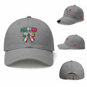Mexico National Soccer Lover Baseball Cap Soccer Pride Fan Gift TS12 Baseball Cap Universal Fit Sport Gray Print Your Wear