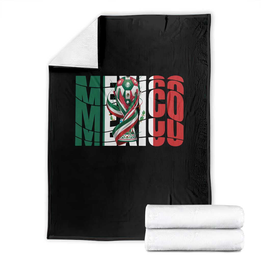 Mexico National Soccer Lover World Throw Blanket Football Fan Gift TS12 Black Print Your Wear