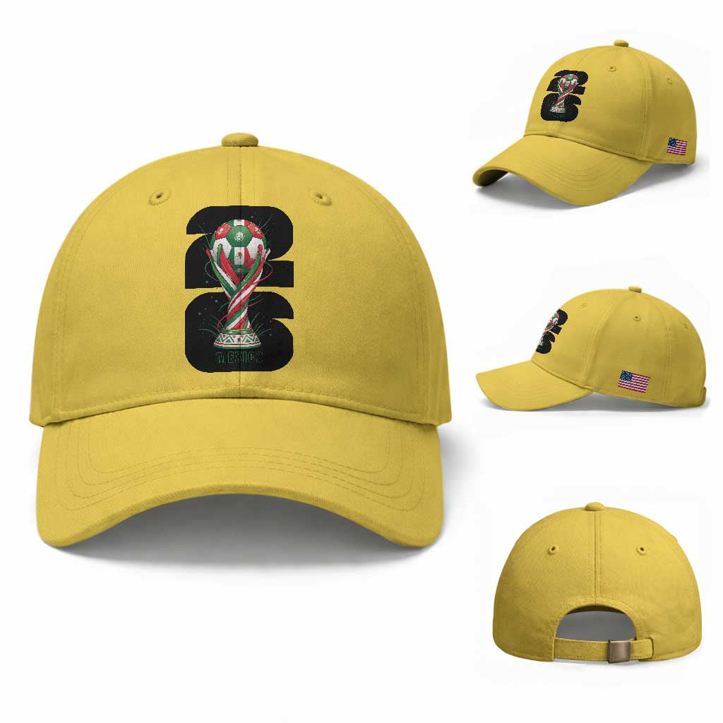 Proud Mexico National Soccer Lover Fan Gift Baseball Cap TS12 Baseball Cap Universal Fit Yellow Print Your Wear