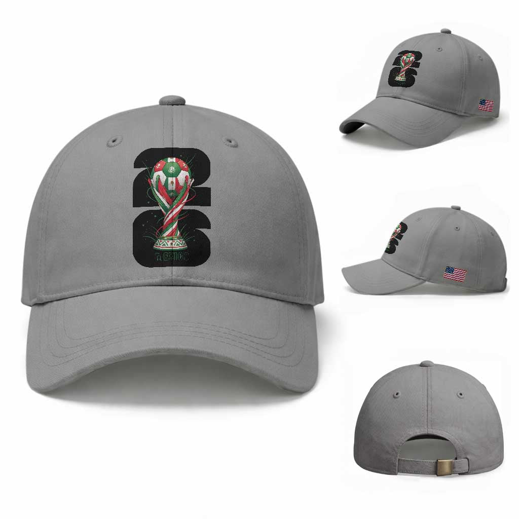Proud Mexico National Soccer Lover Fan Gift Baseball Cap TS12 Baseball Cap Universal Fit Sport Gray Print Your Wear