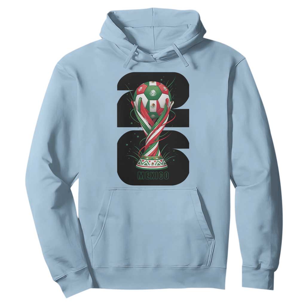 Proud Mexico National Soccer Lover Fan Gift Hoodie TS12 Light Blue Print Your Wear