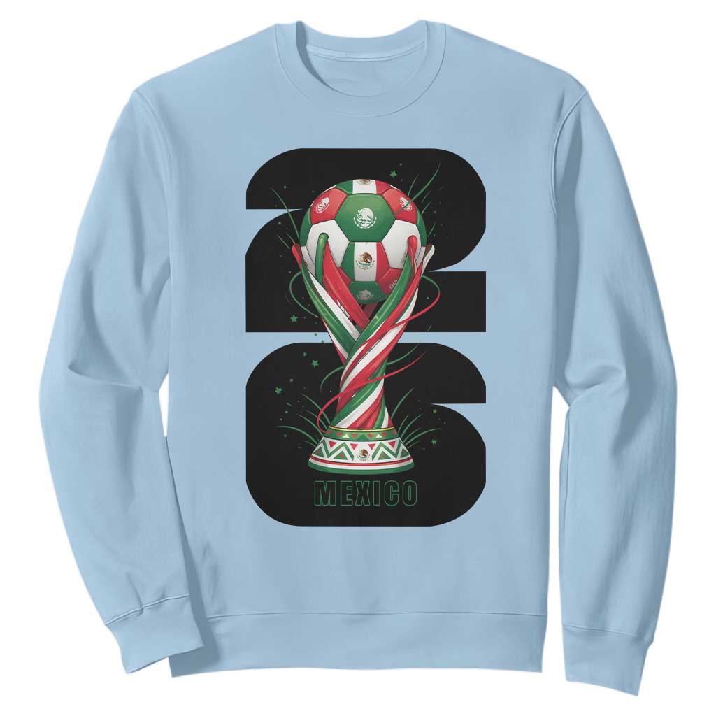 Proud Mexico National Soccer Lover Fan Gift Sweatshirt TS12 Light Blue Print Your Wear