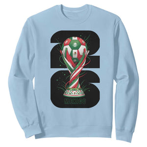 Proud Mexico National Soccer Lover Fan Gift Sweatshirt TS12 Light Blue Print Your Wear