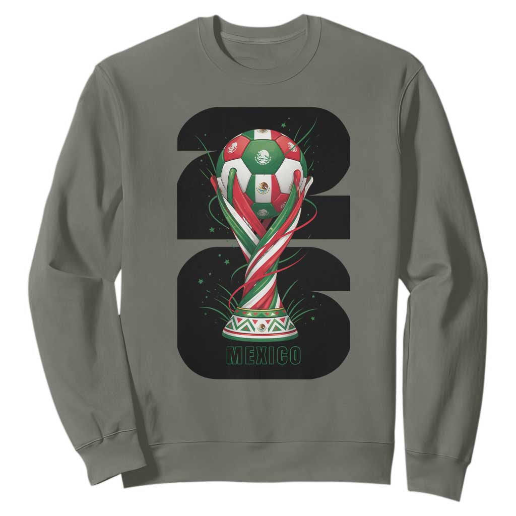 Proud Mexico National Soccer Lover Fan Gift Sweatshirt TS12 Military Green Print Your Wear