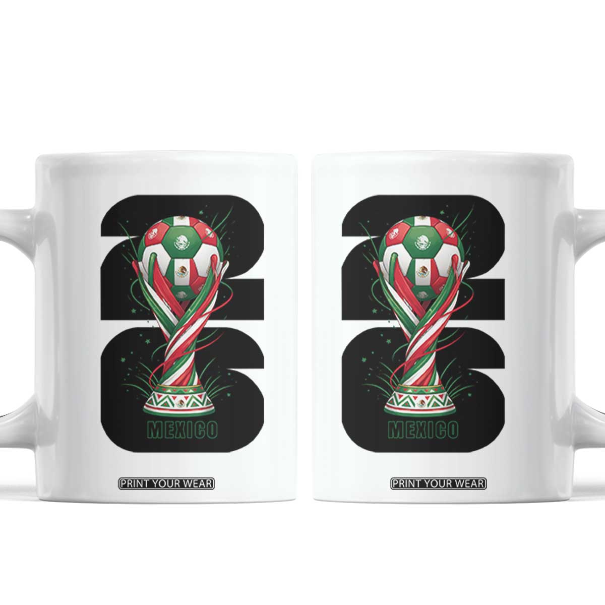 Proud Mexico National Soccer Lover Fan Gift Coffee Mug TS12 White Print Your Wear