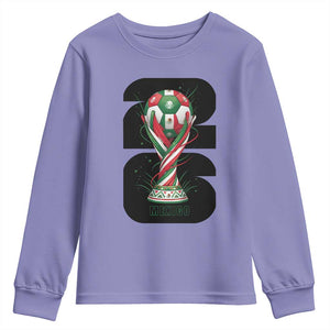 Proud Mexico National Soccer Lover Fan Gift Youth Sweatshirt TS12 Violet Print Your Wear