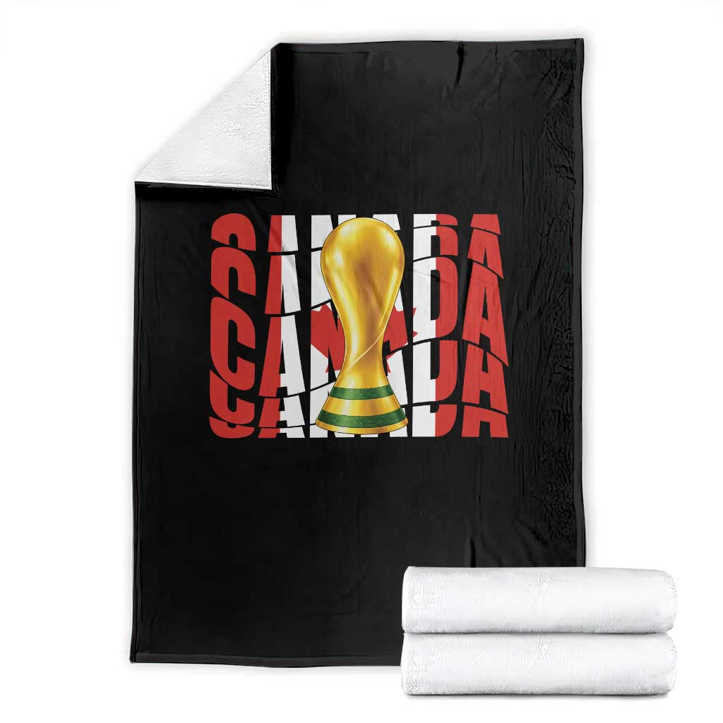 Proud Canada National Soccer Lover Fan Gift Throw Blanket TS12 Black Print Your Wear