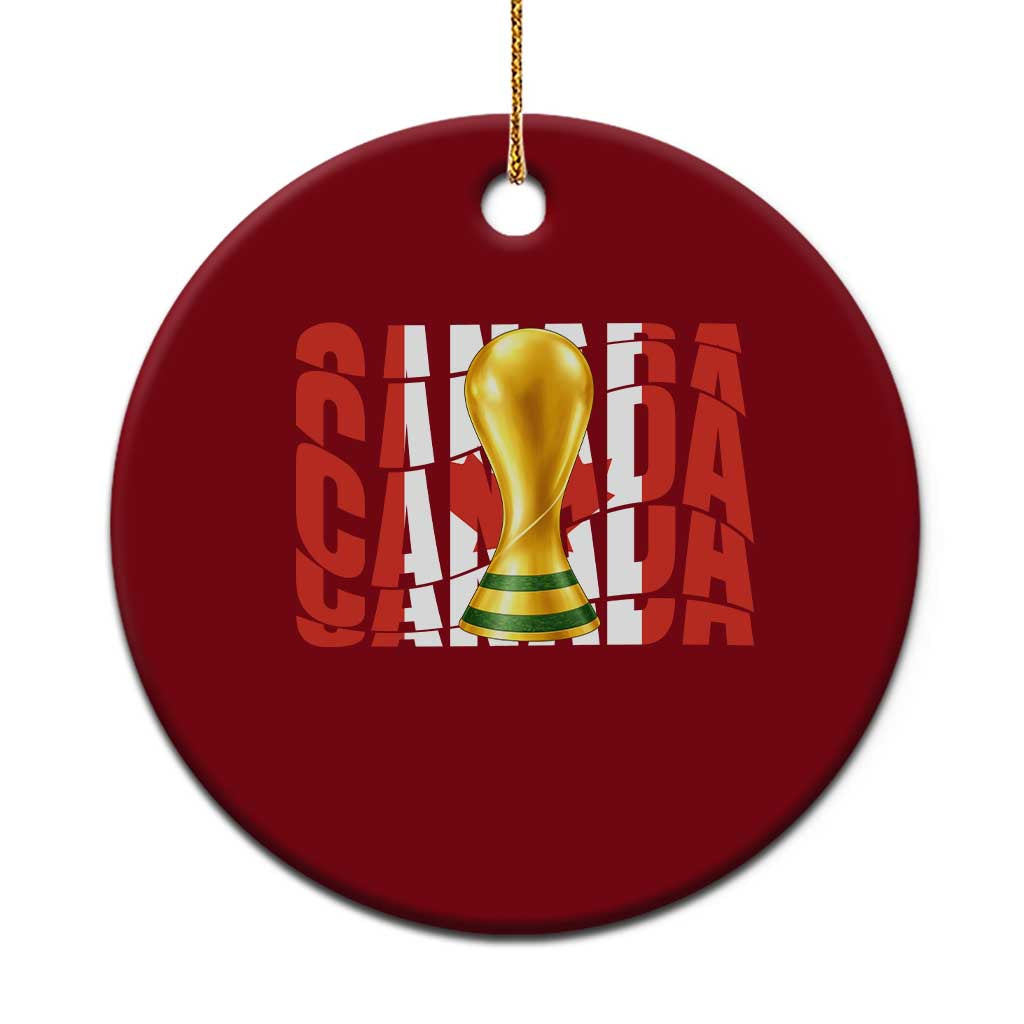 Proud Canada National Soccer Lover Fan Gift Ceramic Ornament TS12 1pc Red Print Your Wear