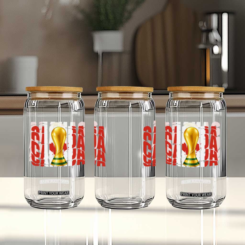 Proud Canada National Soccer Lover Fan Gift Glass Can TS12 Print Your Wear