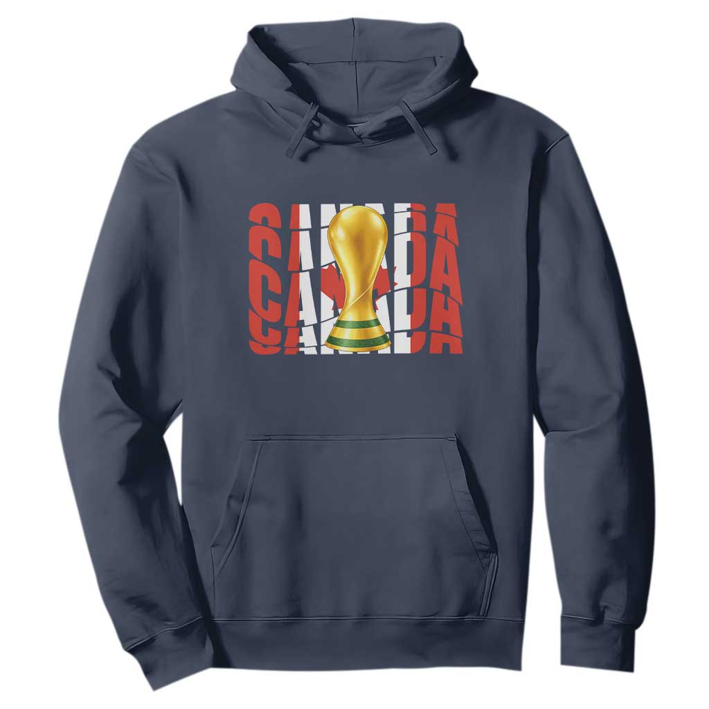 Proud Canada National Soccer Lover Fan Gift Hoodie TS12 Navy Print Your Wear