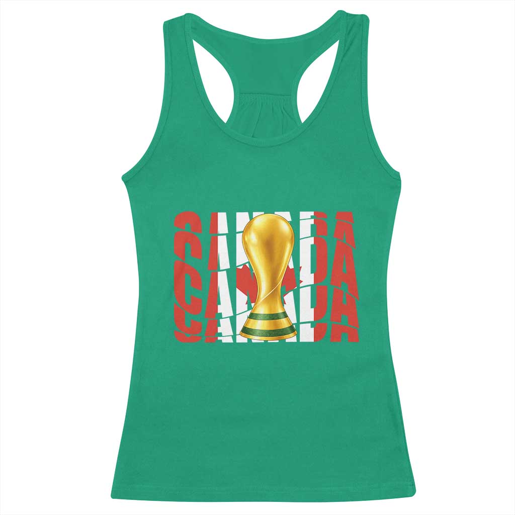 Proud Canada National Soccer Lover Fan Gift Racerback Tank Top TS12 Irish Green Print Your Wear