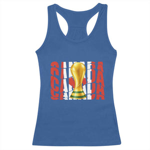 Proud Canada National Soccer Lover Fan Gift Racerback Tank Top TS12 Royal Blue Print Your Wear