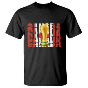 Proud Canada National Soccer Lover Fan Gift T Shirt TS12 Black Print Your Wear