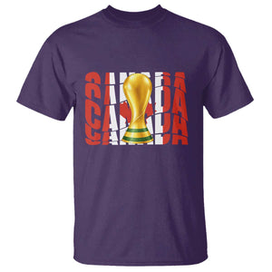 Proud Canada National Soccer Lover Fan Gift T Shirt TS12 Purple Print Your Wear