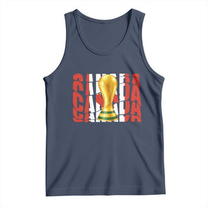 Proud Canada National Soccer Lover Fan Gift Tank Top TS12 Navy Print Your Wear