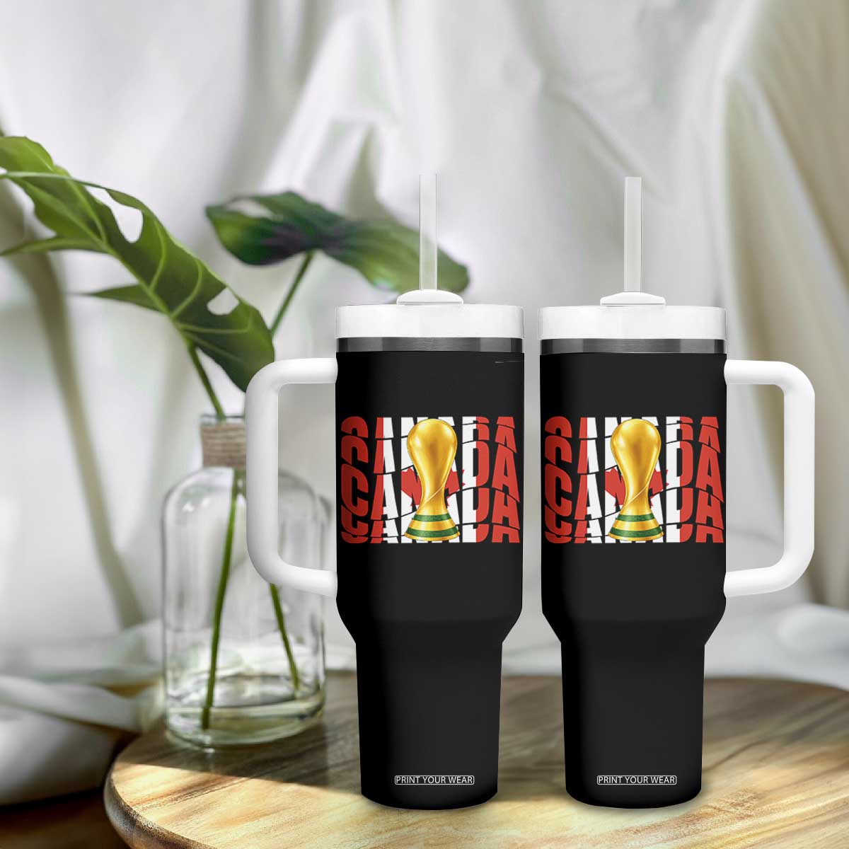 Proud Canada National Soccer Lover Fan Gift Tumbler With Handle TS12 Print Your Wear