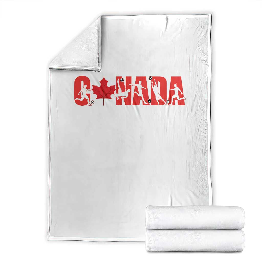 Canada National Soccer Lover Throw Blanket Proud Canadian Fan Gift TS12 White Print Your Wear