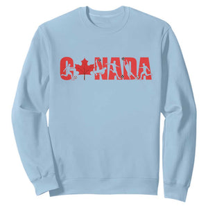 Canada National Soccer Lover Sweatshirt Proud Canadian Fan Gift TS12 Light Blue Print Your Wear