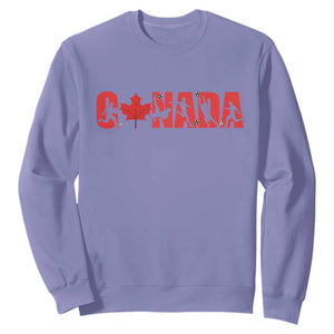 Canada National Soccer Lover Sweatshirt Proud Canadian Fan Gift TS12 Violet Print Your Wear