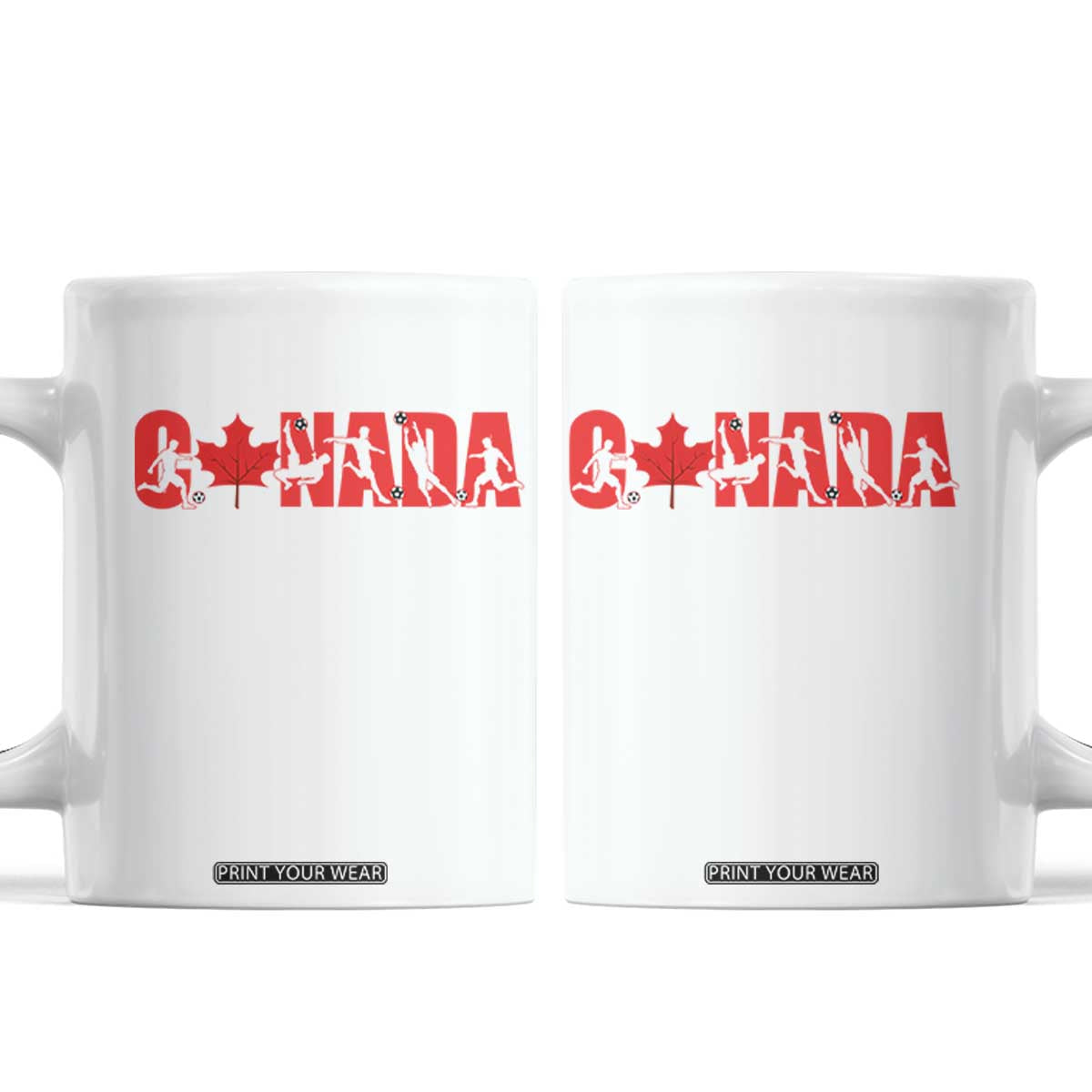 Canada National Soccer Lover Coffee Mug Proud Canadian Fan Gift TS12 White Print Your Wear
