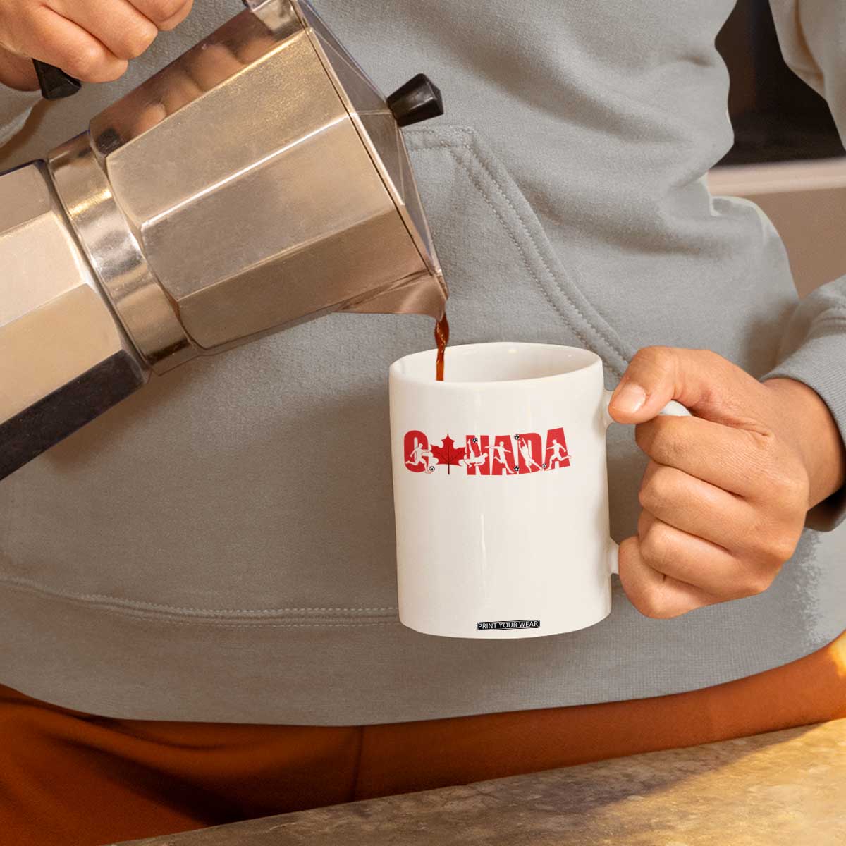 Canada National Soccer Lover Coffee Mug Proud Canadian Fan Gift TS12 Print Your Wear