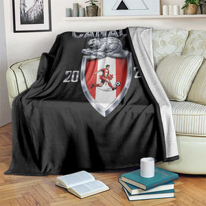Canada National Soccer Fan Throw Blanket Proud Canadian Gift TS12 Print Your Wear
