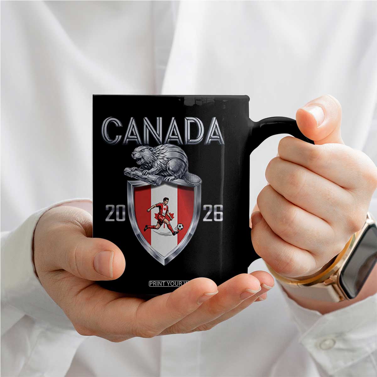 Canada National Soccer Fan Coffee Mug Proud Canadian Gift TS12 Print Your Wear