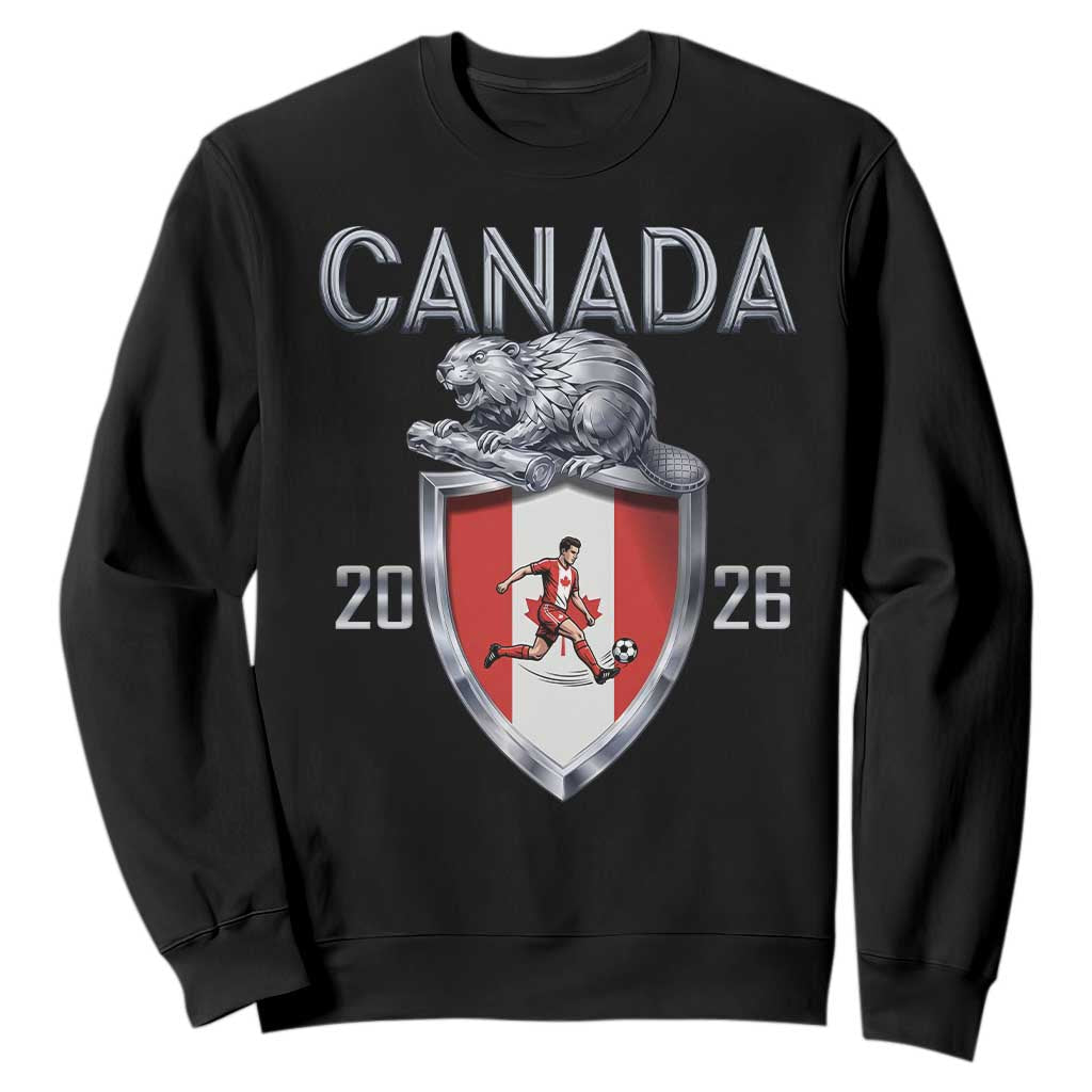 Canada National Soccer Fan Sweatshirt Proud Canadian Gift TS12 Black Print Your Wear