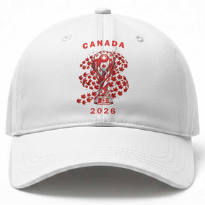 Proud Canada National Soccer Fan 2026 Patriotic Gift Baseball Cap TS12 Print Your Wear