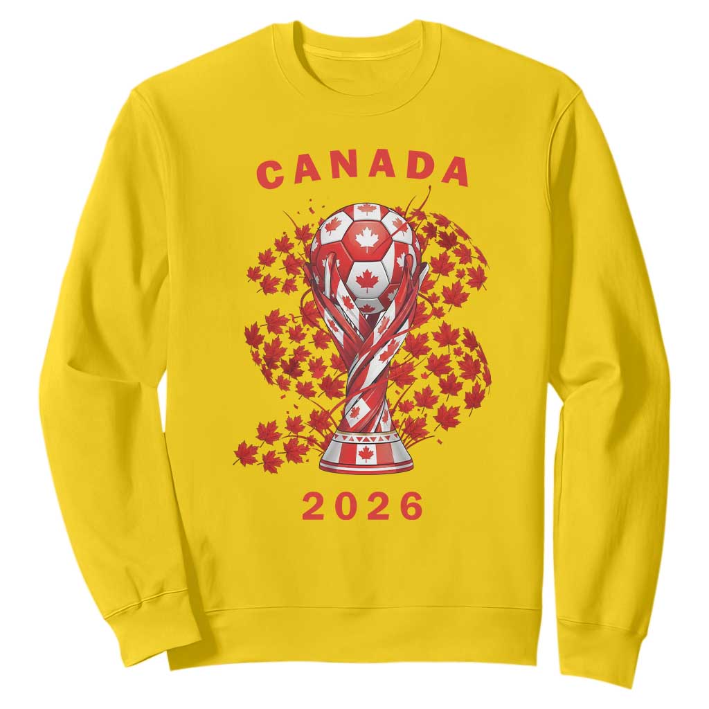 Proud Canada National Soccer Fan 2026 Patriotic Gift Sweatshirt TS12 Daisy Print Your Wear